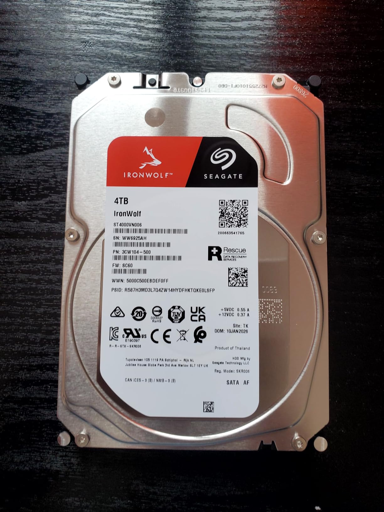 Seagate 8TB IronWolf Internal NAS Hard Drive | SATA 6 Gb/s (ST8000VNZ04) customer photo 1
