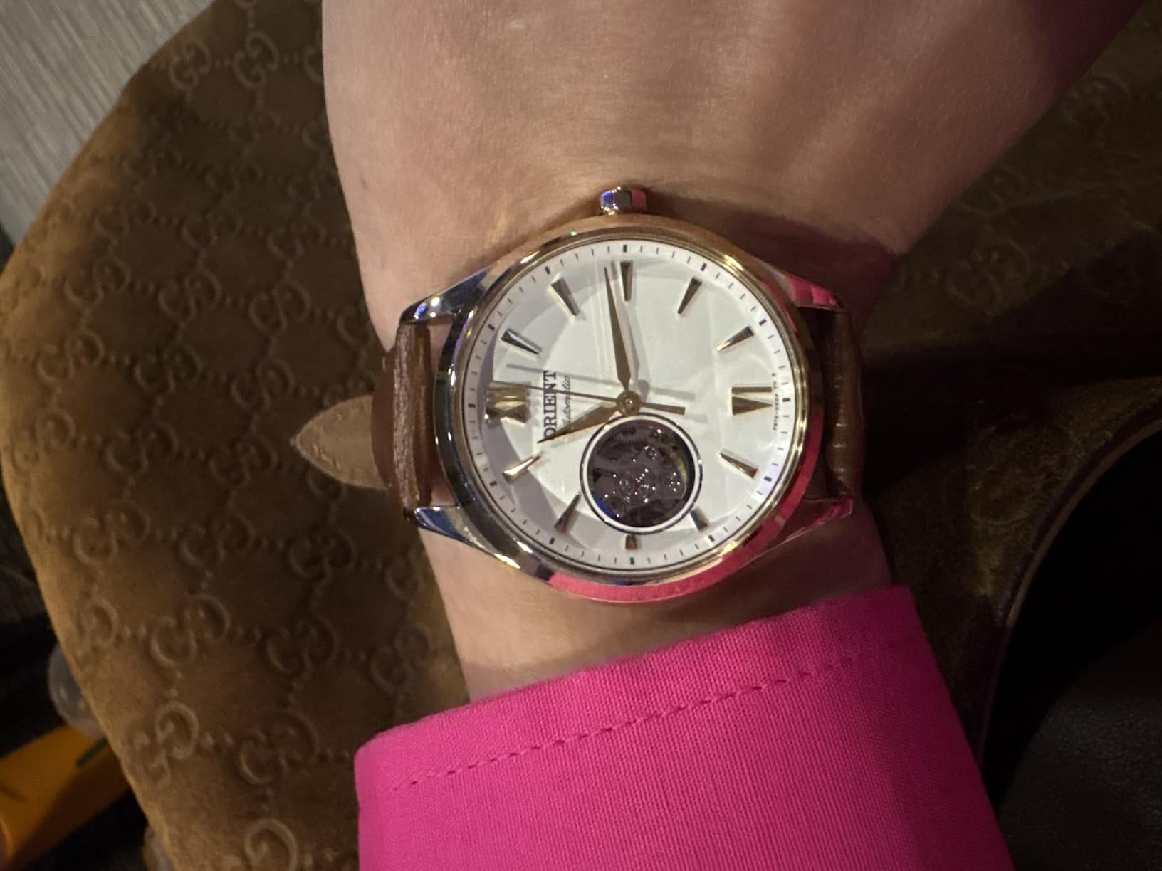 Orient RN-AG0728S Women's Automatic Watch, Mechanical, Automatic, Open Heart, Dial color - white, Classic Ladies Watch customer photo 1
