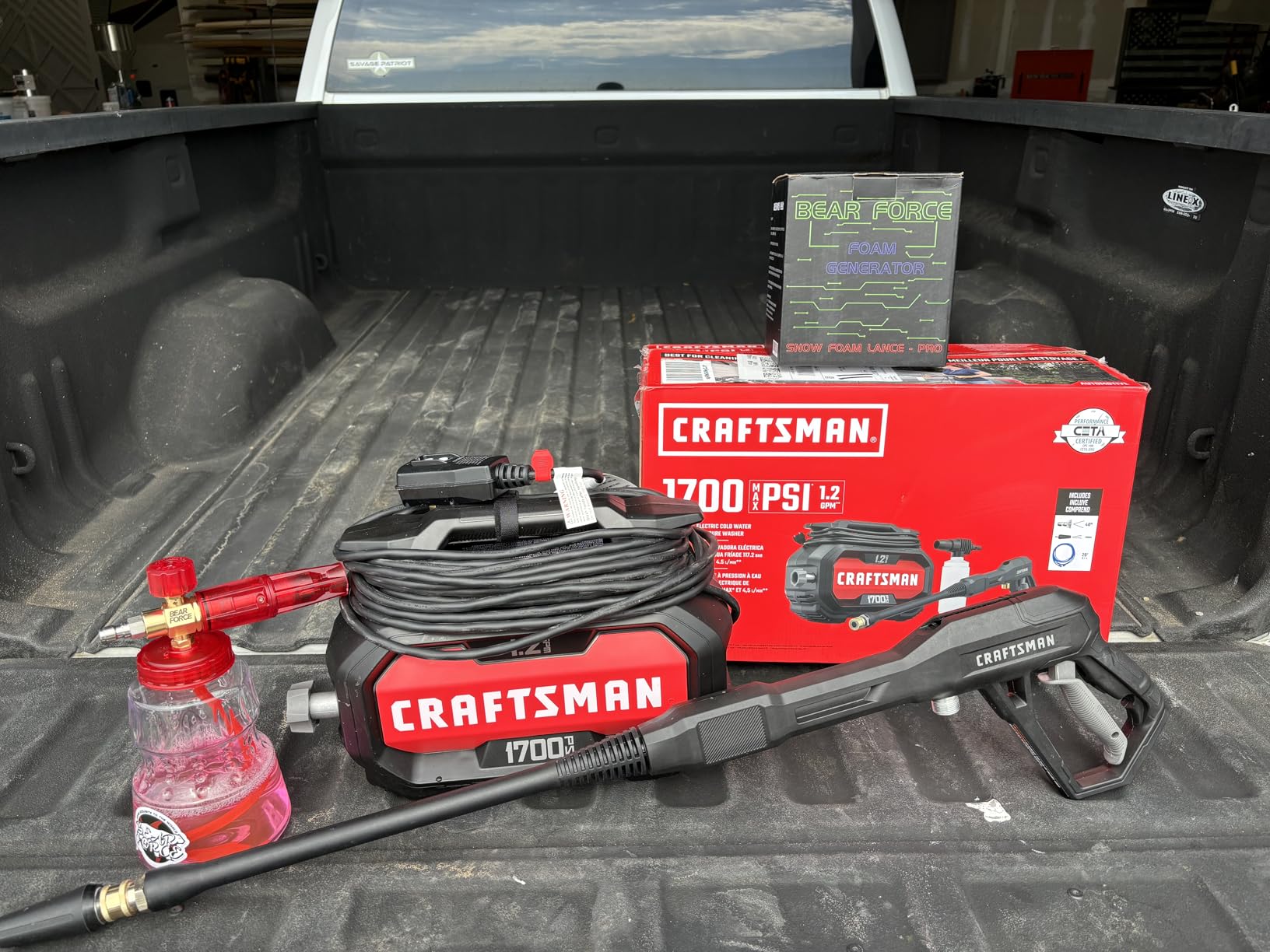 CRAFTSMAN Electric Pressure Washer, Cold Water, Lightweight Corded Power Washer for Cars, Driveways, Patio and Garage, Powerful 1700-PSI, 1.2-GPM, Compact, Easy to Use (CMEPW1700) customer photo 1