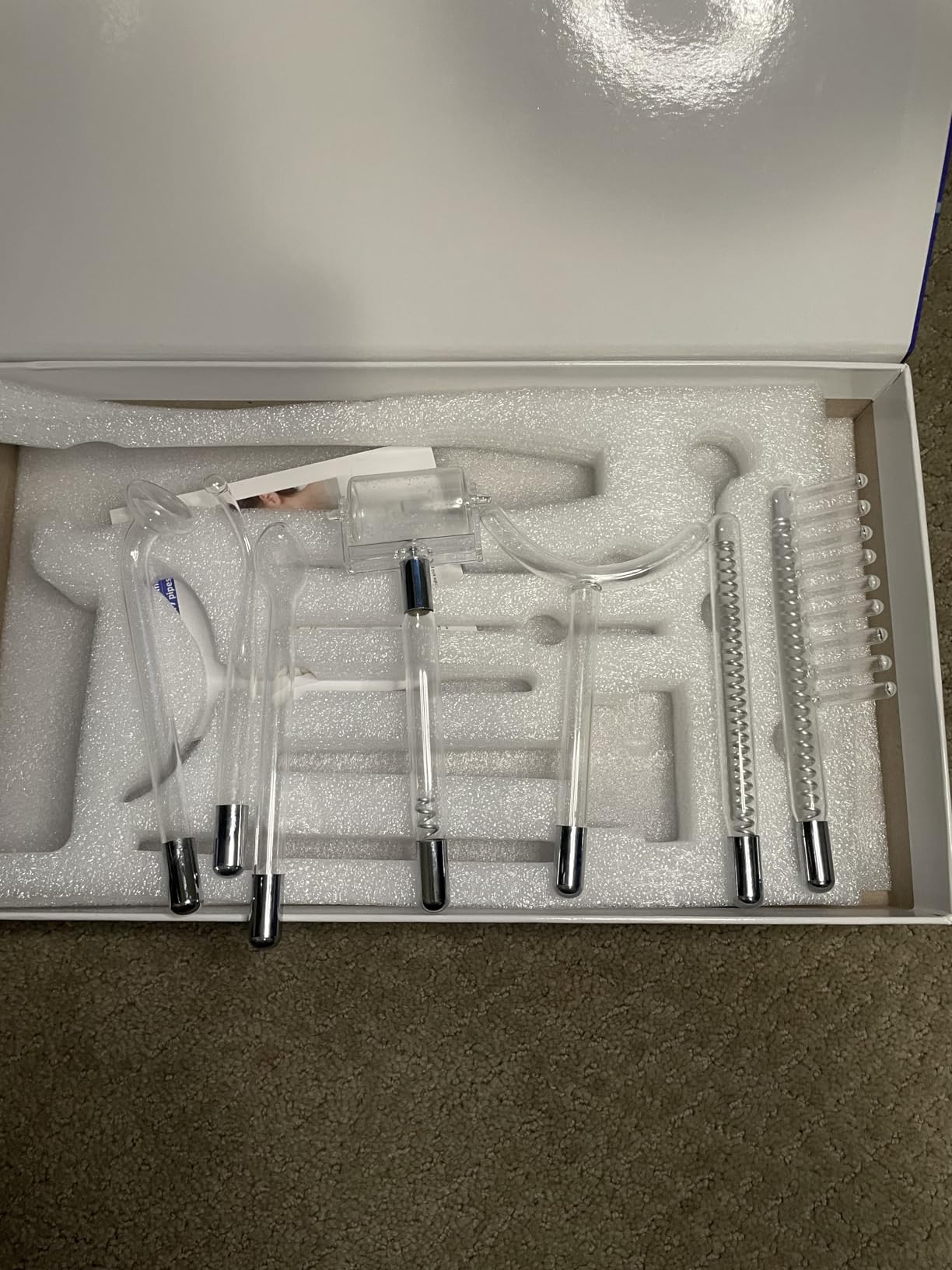Meifuly High F Rrequency Wand Portable Machine, Portable Handheld High F requency Wand Machine with 7 Different Tubes (Multi-Colored) customer photo 1