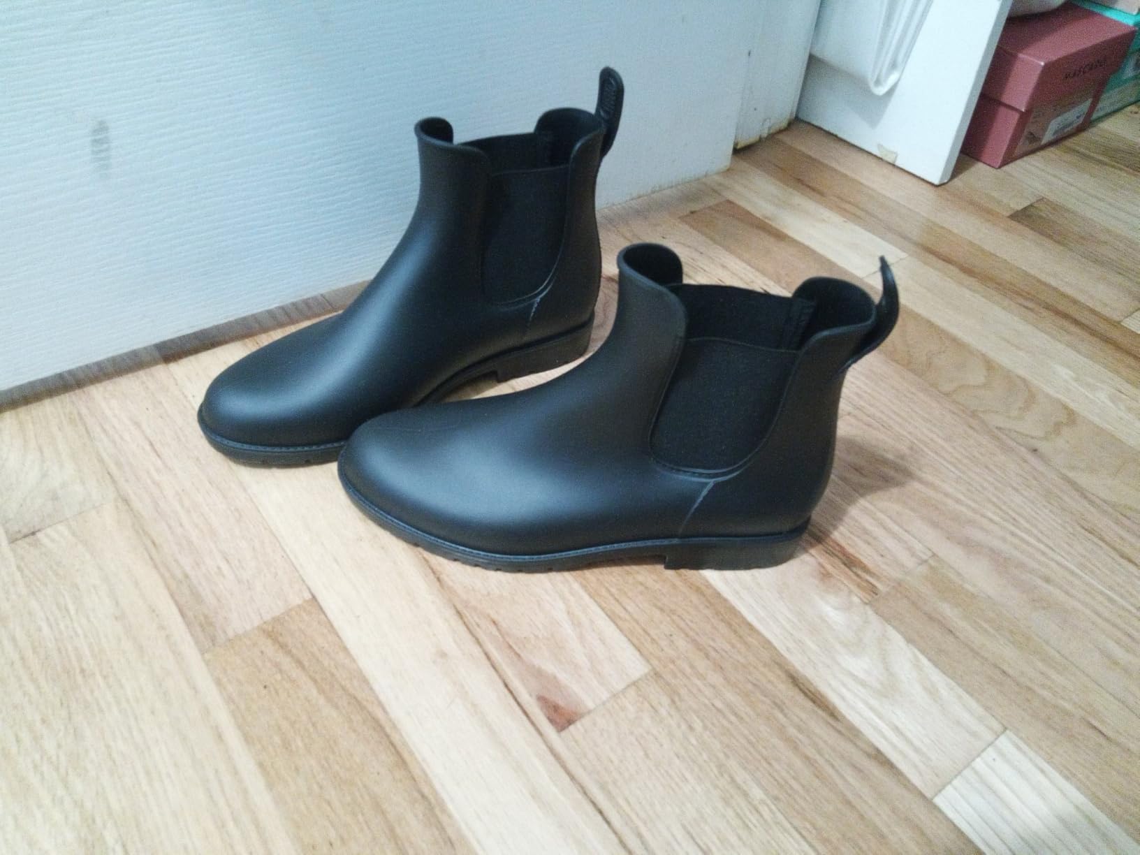 Asgard Women's Ankle Rain Boots Waterproof Chelsea Boots | Stylish Matte Finish, Easy On&Off, Non Slip, Ideal for Rainy Commute customer photo 2