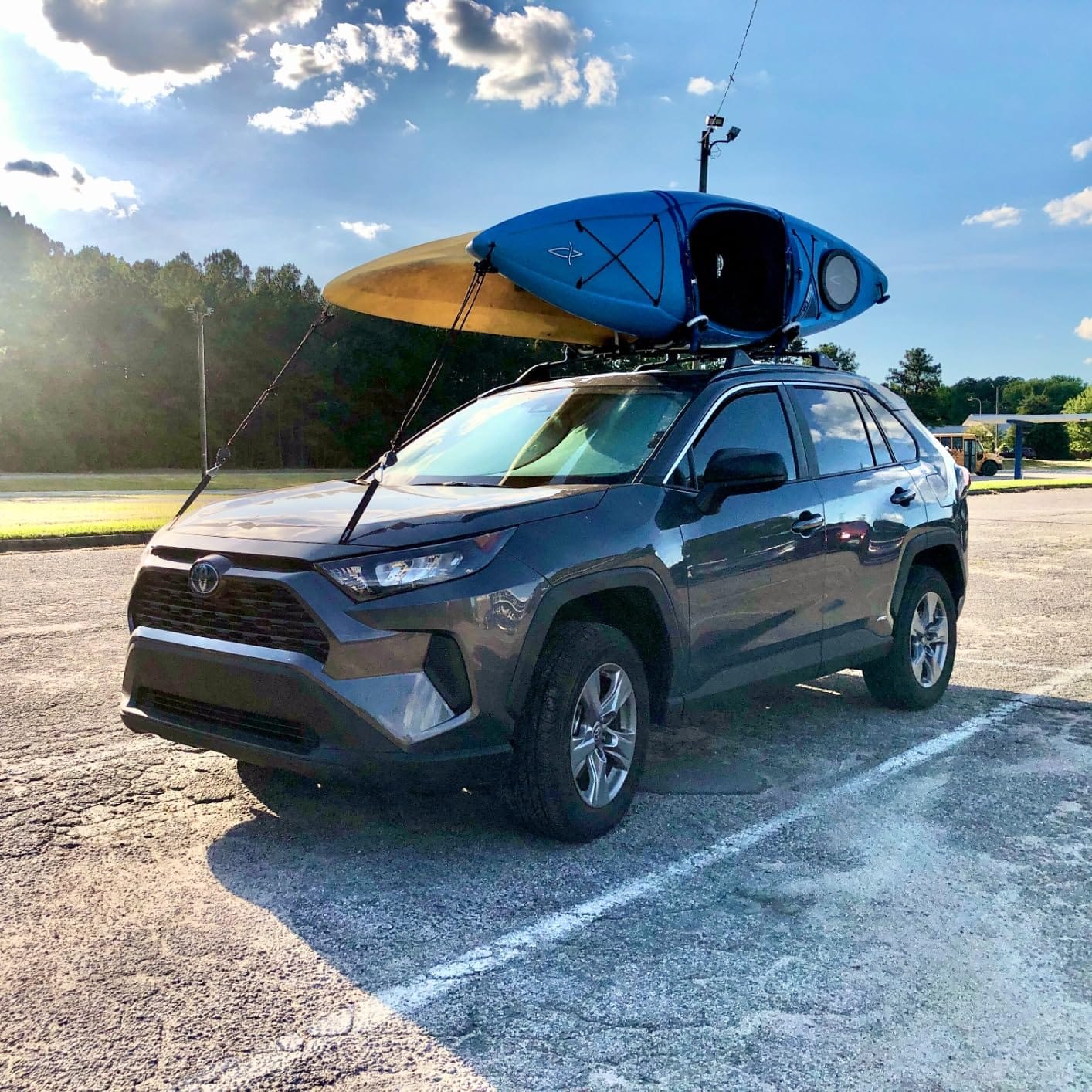 IKURAM R Aluminum Kayak Roof Rack Folding J-Style Universal 4-in-1 customer photo 1