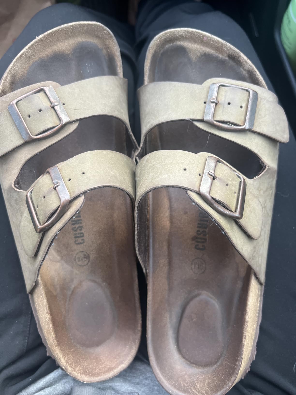 CUSHIONAIRE Lane Cork Slide Women's Sandals, Comfortable Sandals for Women customer photo 1