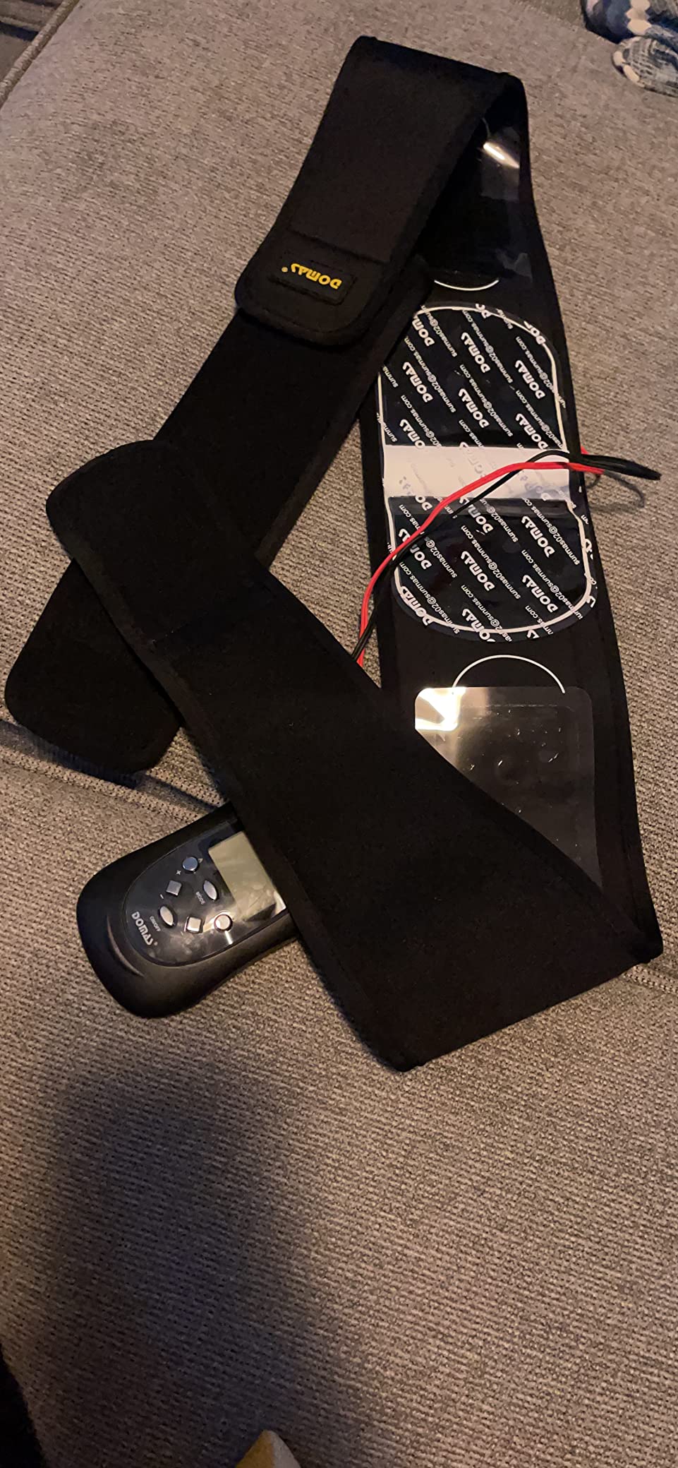 EMS Abdominal Stimulator Belt, Electronic Muscle Toner for Men & Women customer photo 1