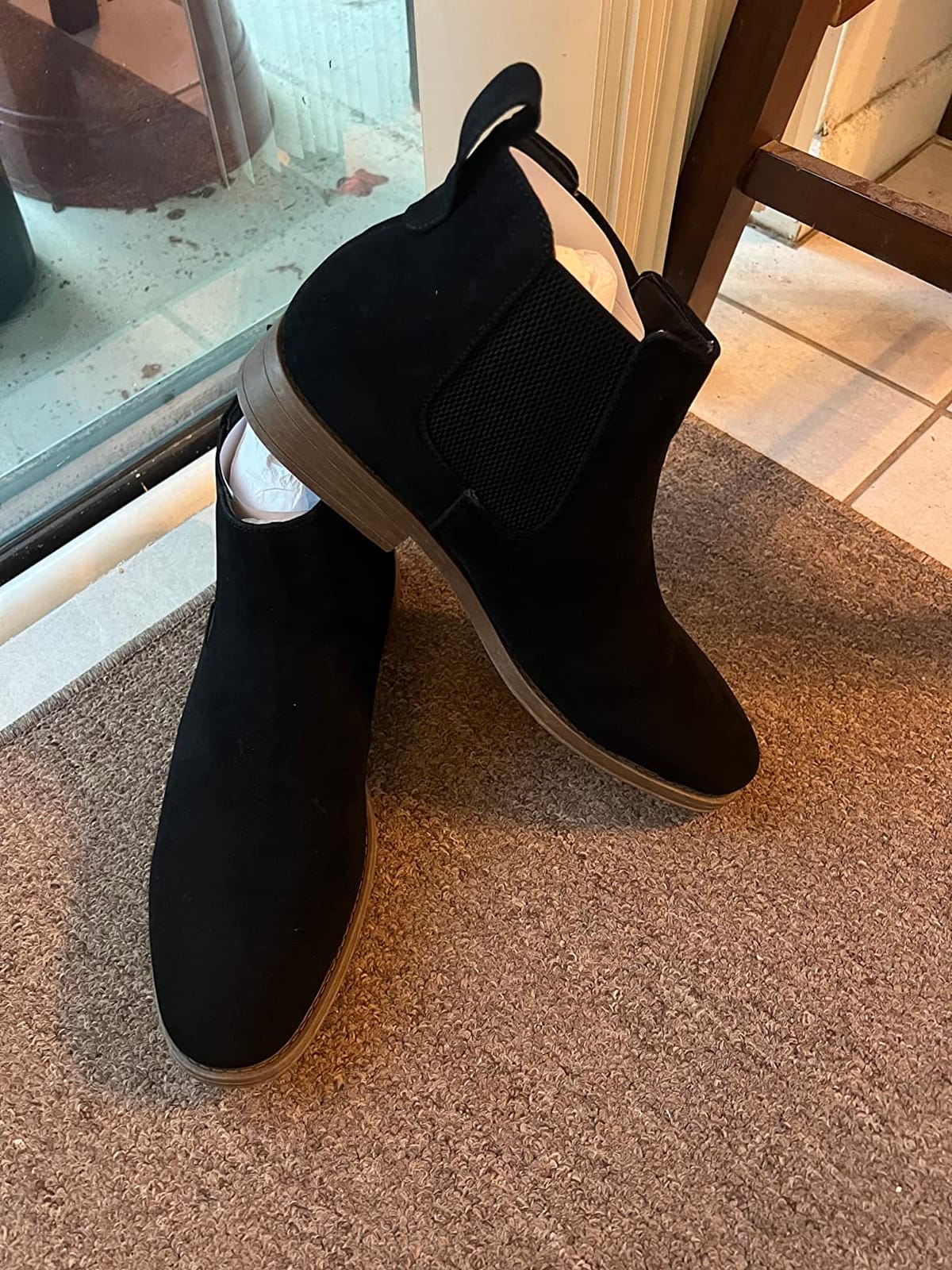 Jousen Men's Chelsea Boots Casual Suede Slip On Ankle Boots Dress Boots for Men customer photo 1