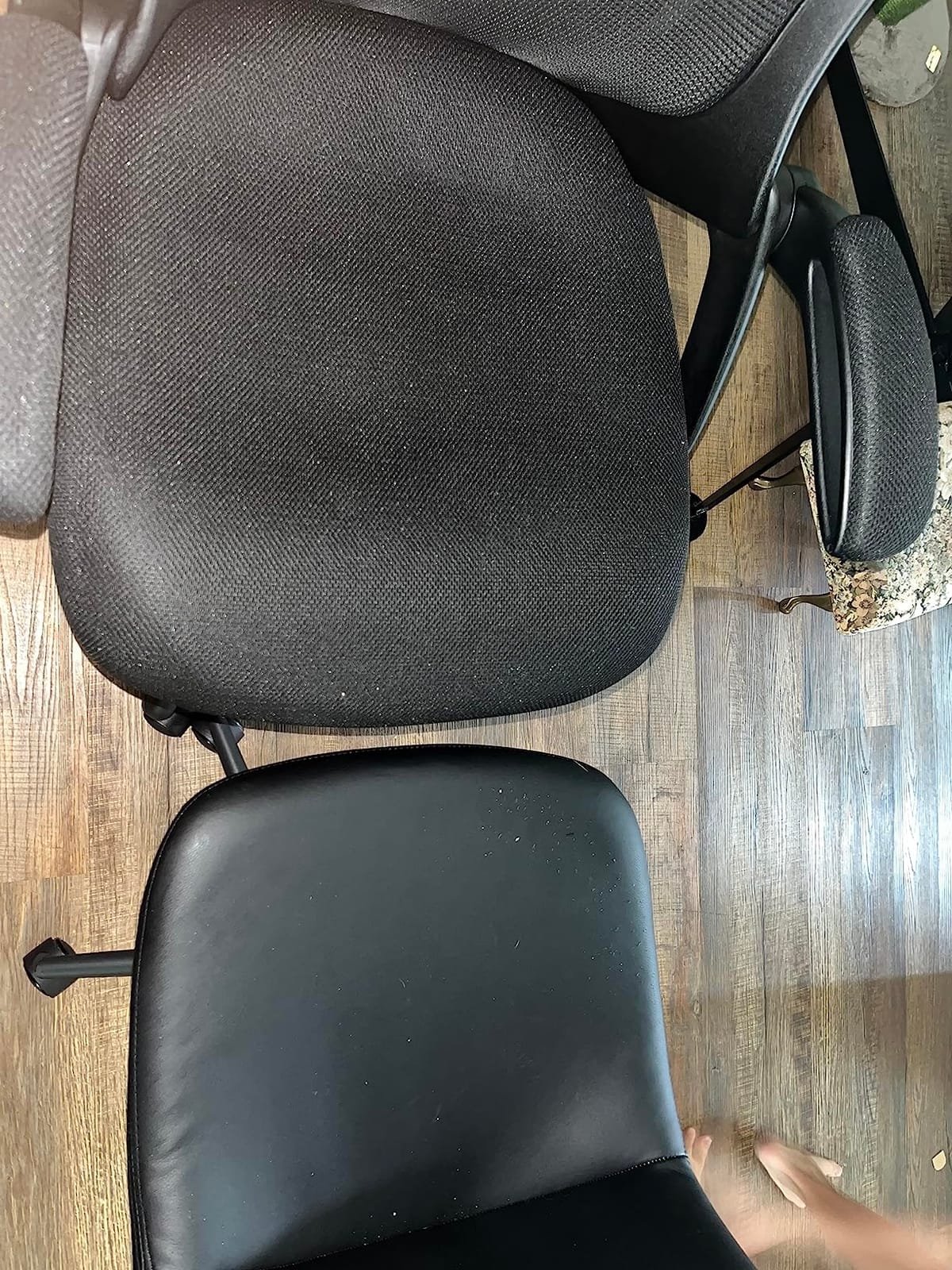 HYLONE Drafting Chair Tall Office Chair High-Back Mesh Standing Desk Stool with Adjustable Footrest Ring and Flip-Up Arms Black customer photo 1
