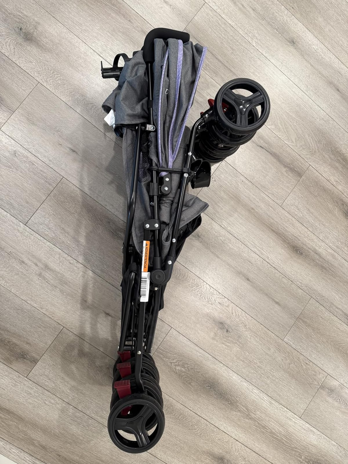 Dream On Me Volgo Side-by-Side Twin Umbrella Toddler Stroller, Black | 5 Point Safety Harness, Smooth Swivel Wheels, Lightweight, Adjustable Double Canopy, Storage Basket, 40 Lb Limit Each Seat customer photo 2