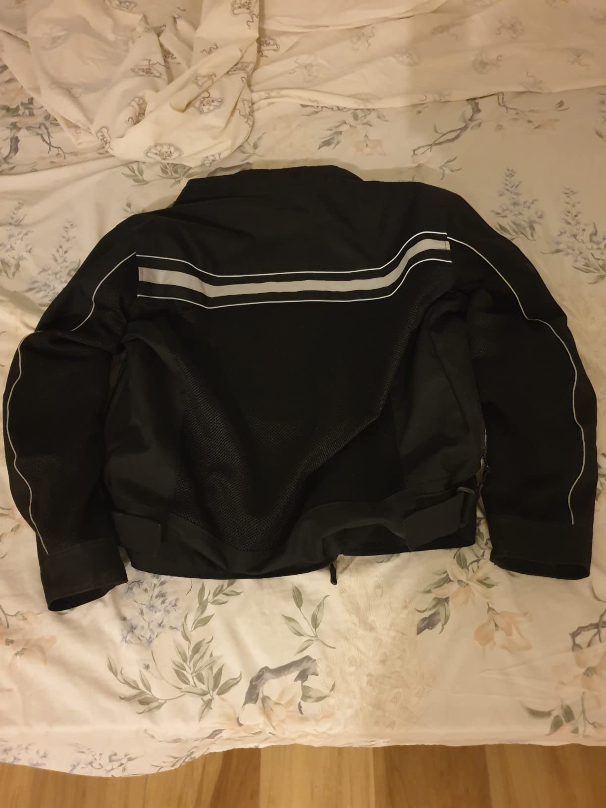 WICKED STOCK Motorcycle Jacket - CE Level1 Reflective Summer Biker Jacket with Adjustable Cuffs & Waist Belt - Lightweight & Comfortable Mesh Motorcycle Jacket with Armor for Men customer photo 2