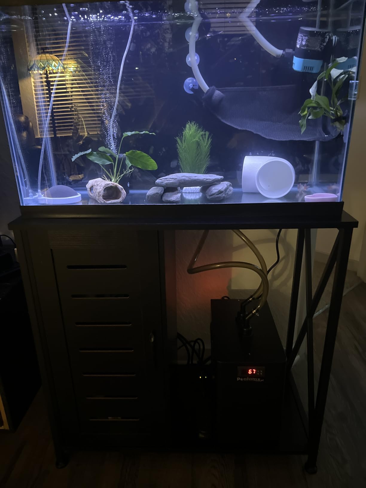 Poafamx 1/3 HP Aquarium Chiller, Quiet Fish Tank Water Chiller 40-80 Gal customer photo 2