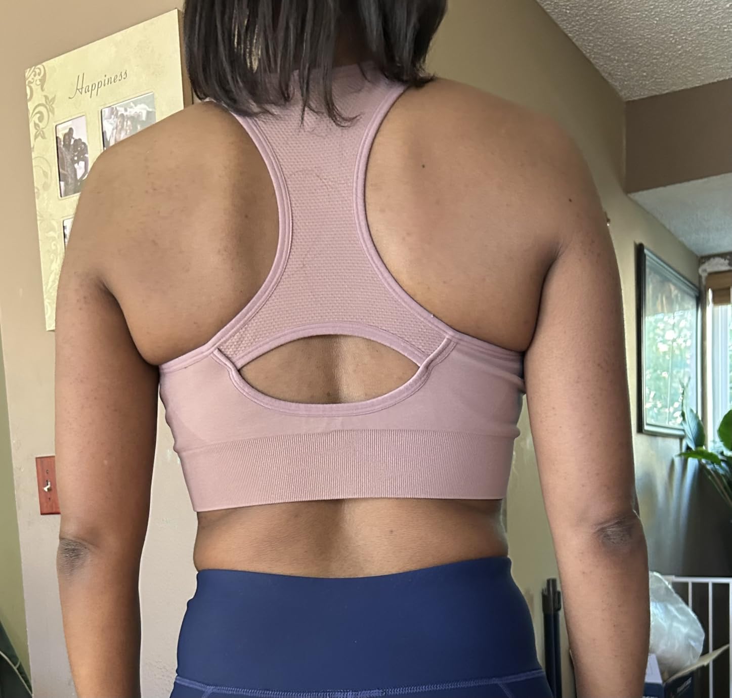 Heathyoga High Impact Sports Bras for Women High Support Padded Racerback customer photo 2