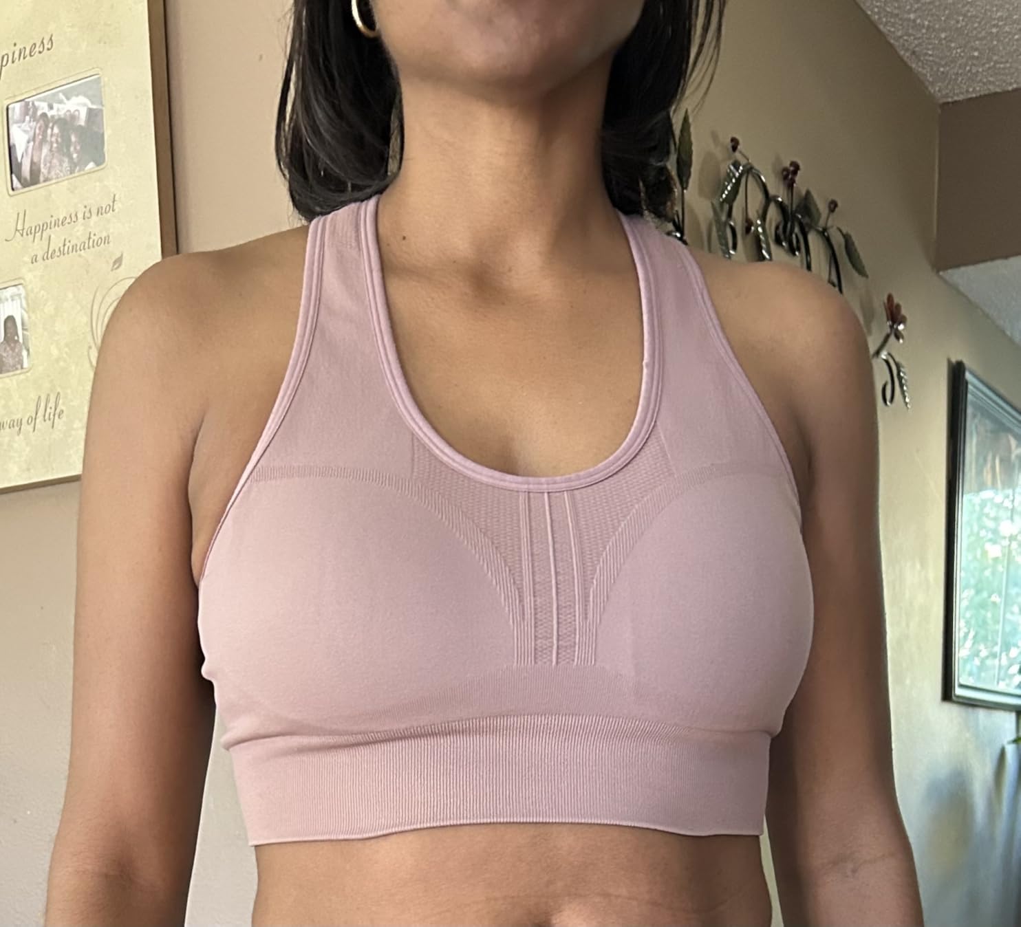 Heathyoga High Impact Sports Bras for Women High Support Padded Racerback customer photo 1