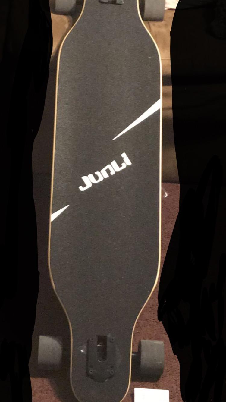 Junli 41 Inch Freeride Skateboard Longboard - Complete Skateboard Cruiser for Cruising, Carving, Free-Style and Downhill customer photo 1