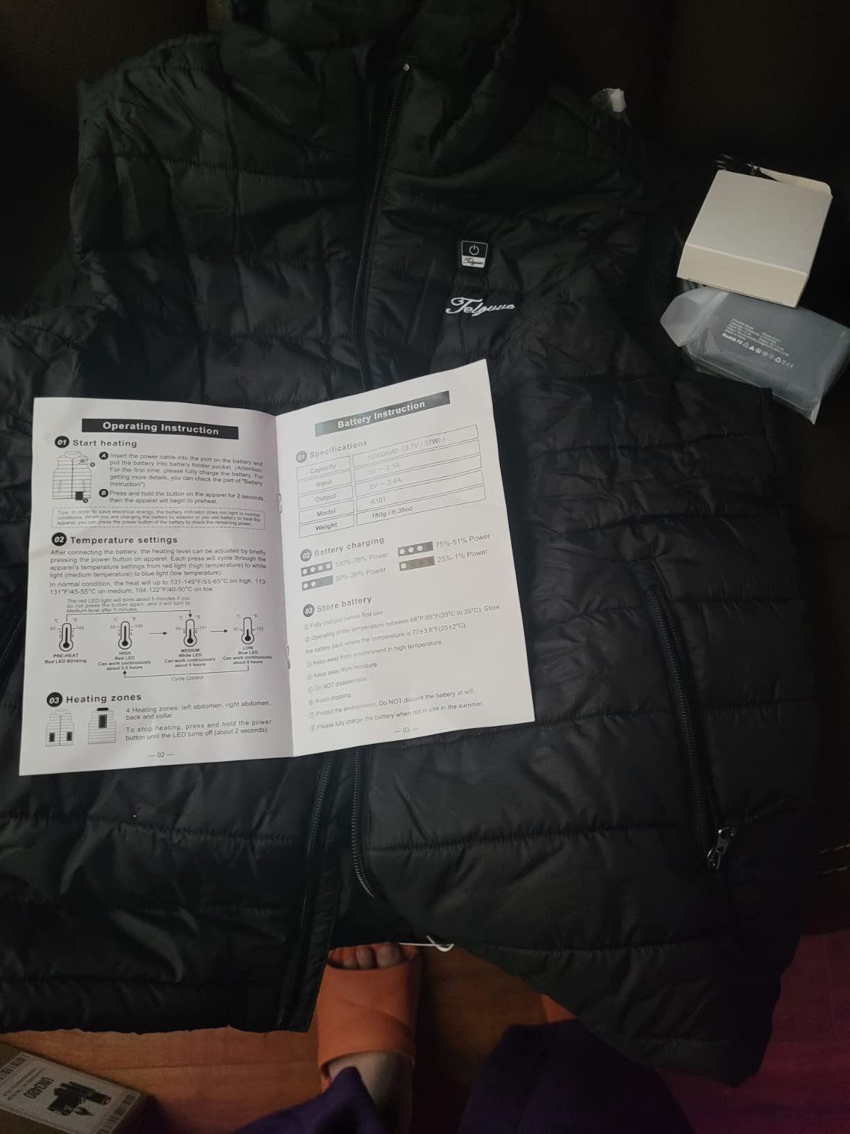 Telguua Heated Vest for Men with Battery Pack Included Men's Heated Vests customer photo 2