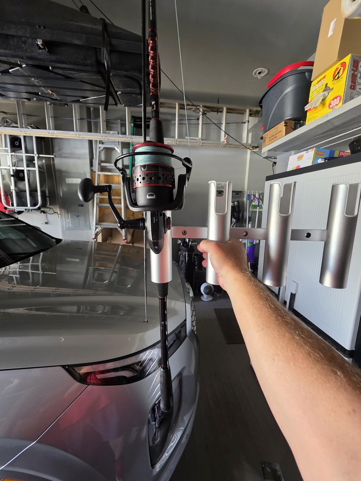 Aluminium Wall-Mounted Fishing Rod Holder for Boat, Garage & Marine - Holds Rods & Poles customer photo 1