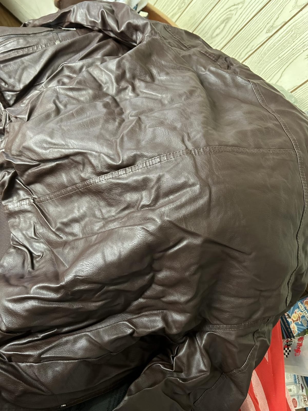 CREATMO US Men's Faux Leather Jacket Motorcycle Jacket Waterproof Windproof PU Moto Vintage Bomber Hoodie with Removable Hood customer photo 1