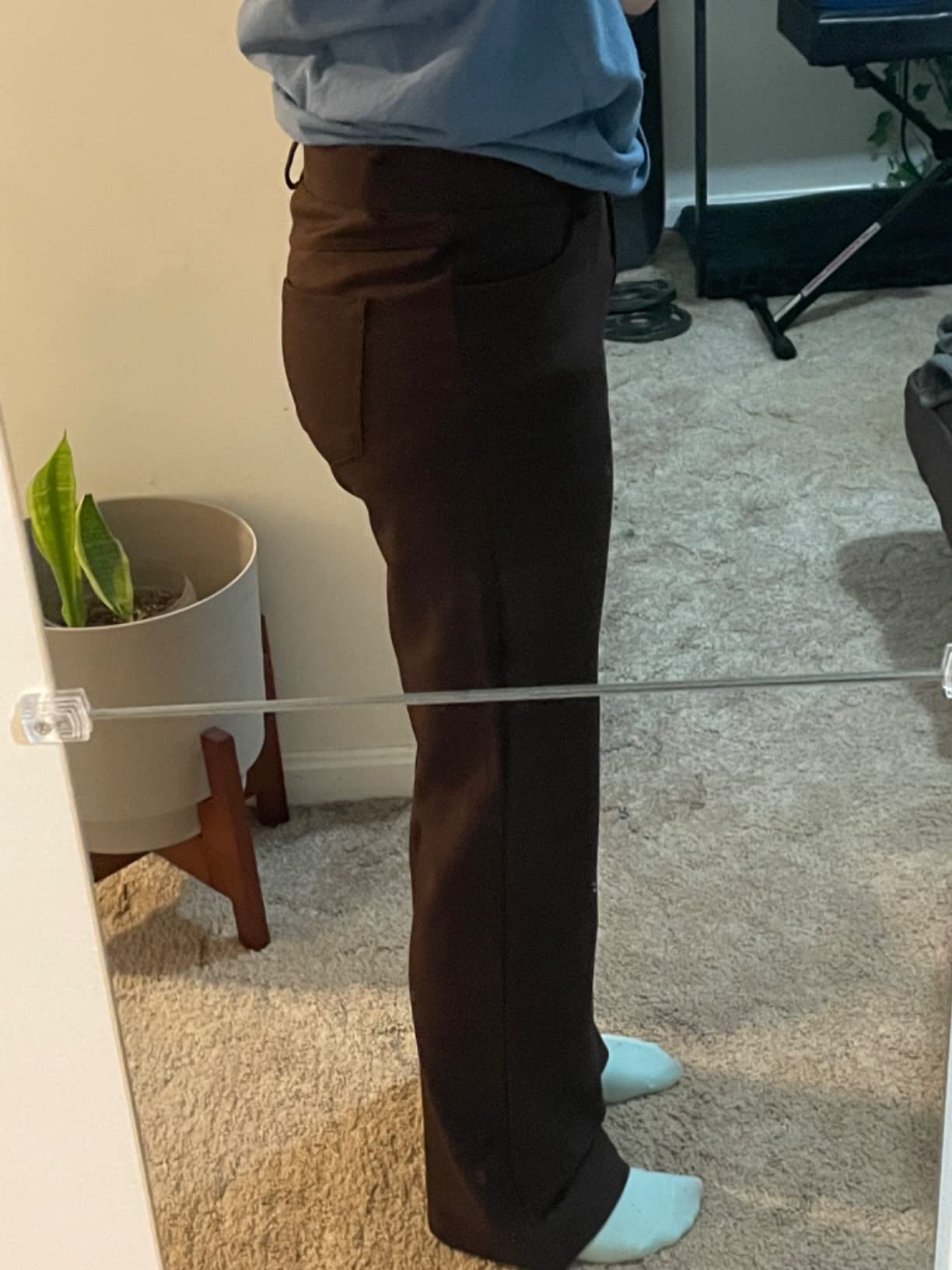 Tapata Women's 28''/30''/32''/34'' Stretchy Bootcut Dress Pants with Pockets Tall, Petite, Regular for Office Work Business customer photo 2