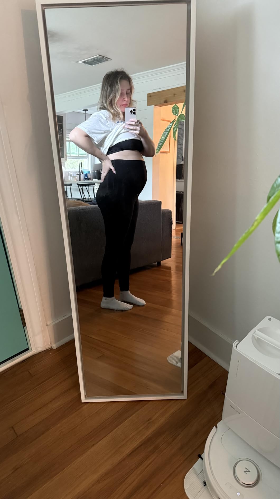 POSHDIVAH Maternity Leggings for Women Pregnancy Yoga Pants customer photo 2