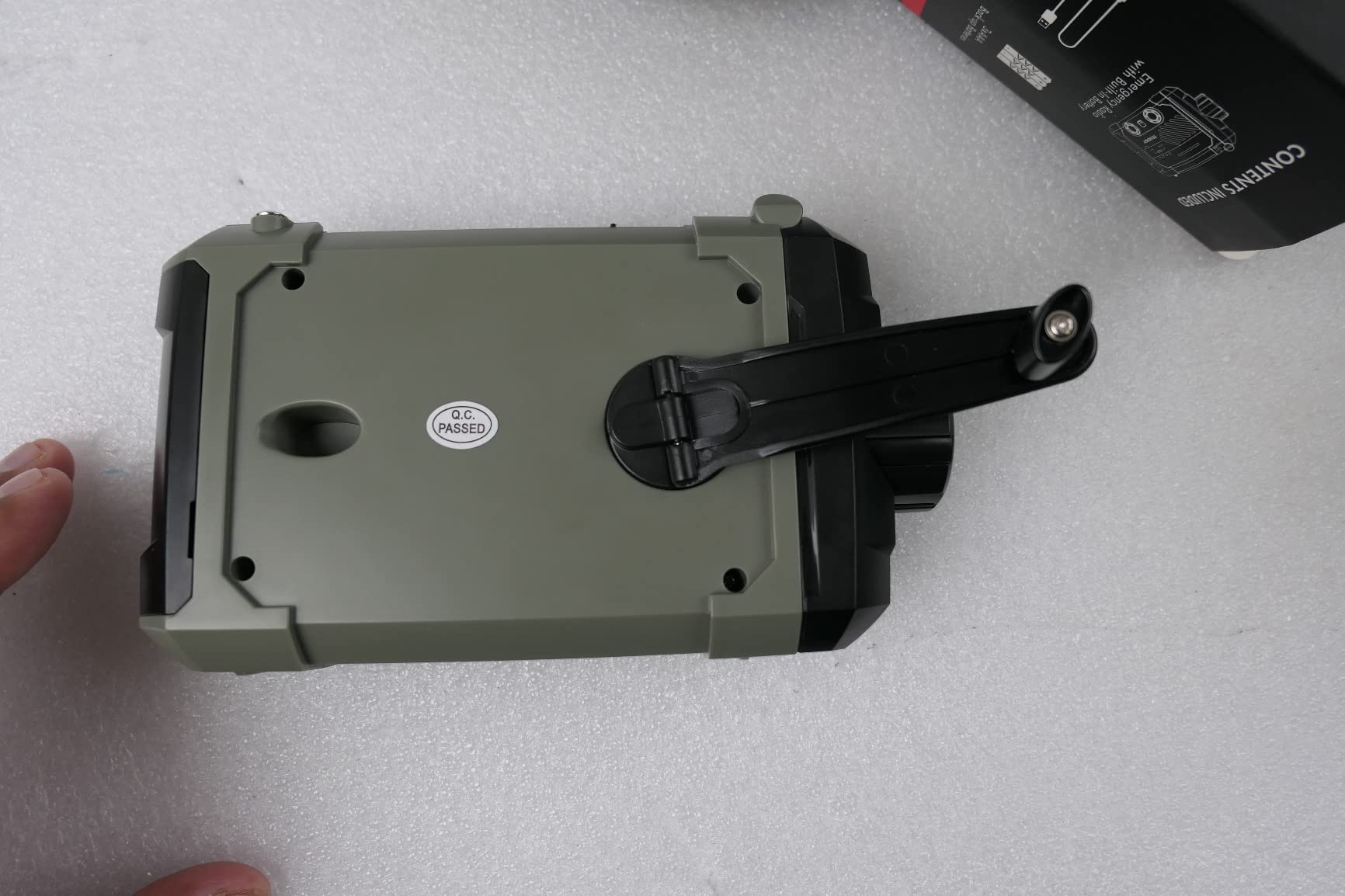 Tenergy Emergency Hand Crank Weather Radio, AM FM NOAA Solar Cell Charger customer photo 1