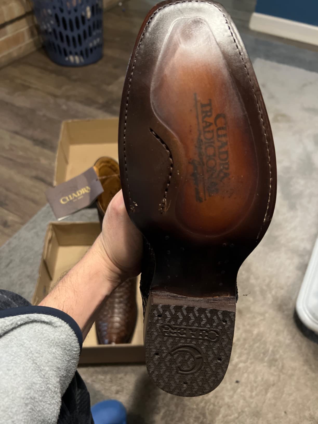 Cuadra Men's Western Boot in Genuine Python Leather, 1J1NPH customer photo 1