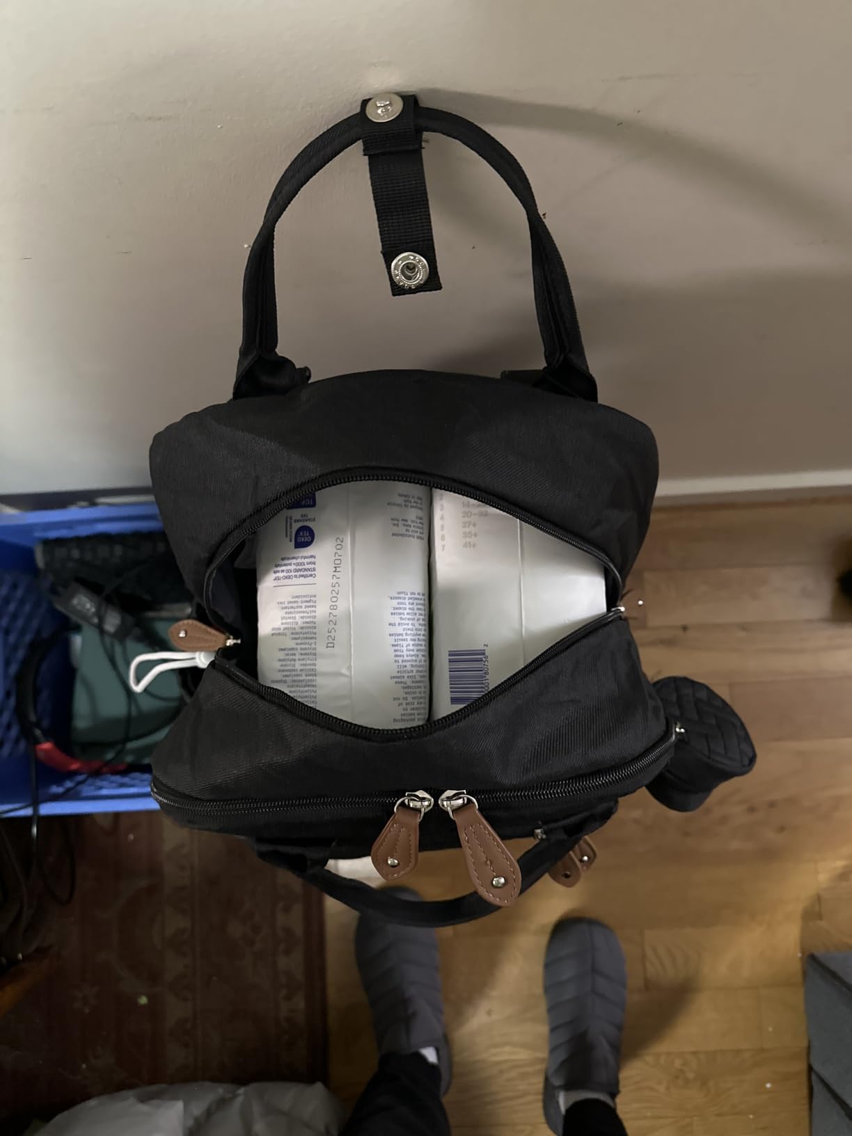 Dikaslon Diaper Bag Backpack with Portable Changing Pad,Baby Essentials customer photo 2