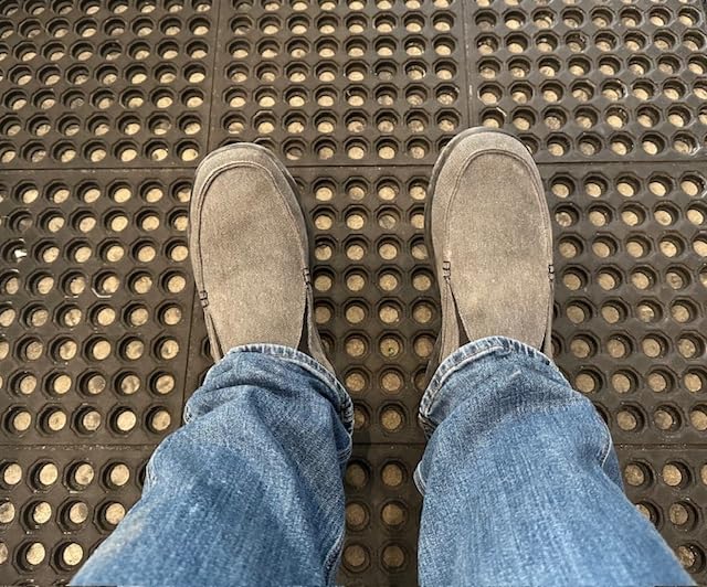 OrthoComfoot Men's Orthopedic Comfortable Slip-On Shoes with Arch Support, Orthotic Loafers for Plantar Fasciitis customer photo 1