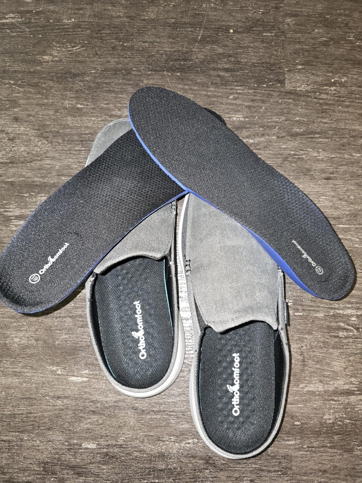 Men's Orthopedic Slip-On Loafers Walking Shoes with Arch Support: Casual Plantar Fasciitis Slippers for Flat Feet, Comfortable Orthotic Shoes for Foot and Heel Pain Relief customer photo 1