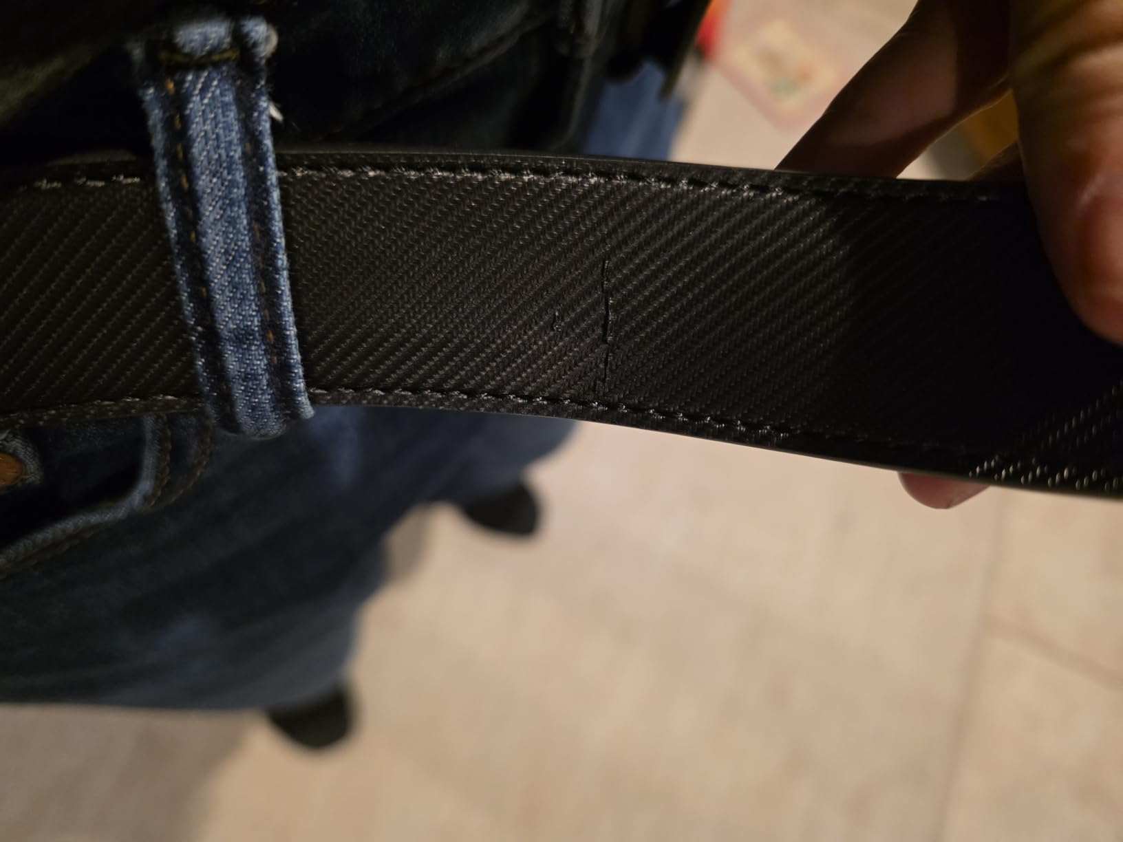 CHAOREN Men's Leather Ratchet Belt - Customizable Fit (35mm) | Smooth Sliding, Precise Micro‑Adjust, Trim to Fit, Dress & Casual Wear, Gift Box customer photo 2