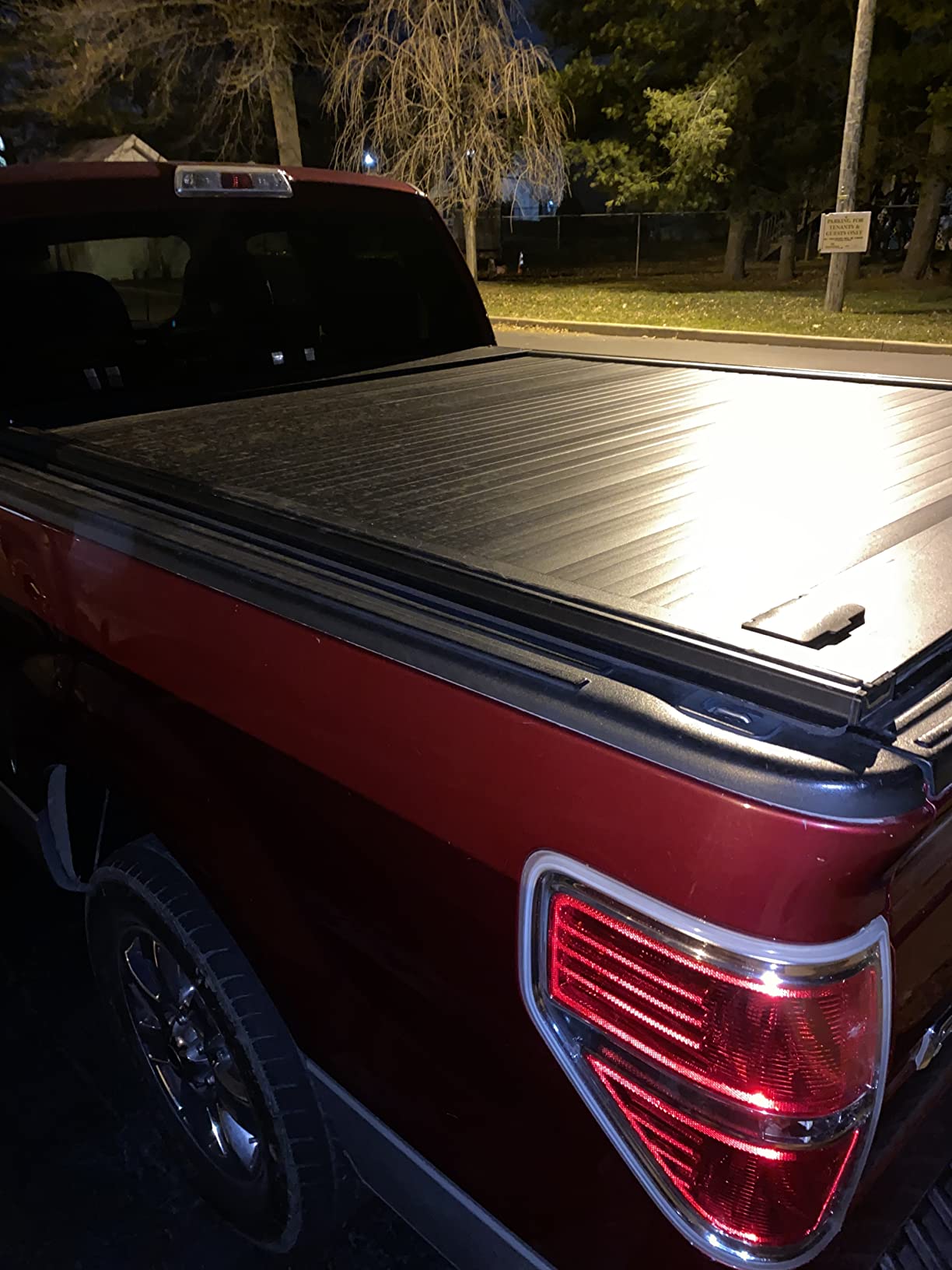 Syneticusa MR Retractable Tonneau Cover fit 2004-2026 F-150 5.5ft Bed | Hard Truck Bed Cover, 6063-T5 Aluminum, T-Slot Rails, Rack Compatible, Waterproof, lockable, 600lb Capacity, 5-Year Warranty customer photo 2