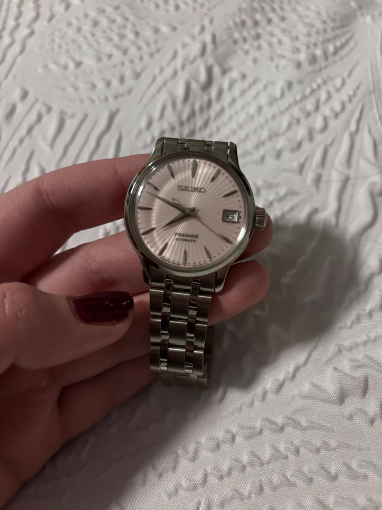 SEIKO Automatic Watch for Women - Presage Collection - with Date Calendar - 50M Water Resistant customer photo 1