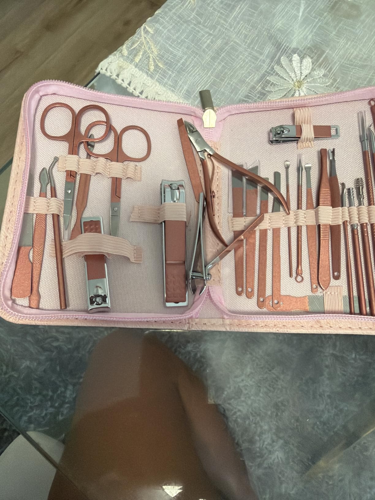 Manicure Set 30 in 1 Nail Clipper set, REDFLOW nail clippers, fingernail & toenail clippers, Manicure Tools, pedicure tools, Suitable for Travel Manicure Kit, Nail Set Kit With Everything Profe customer photo 2
