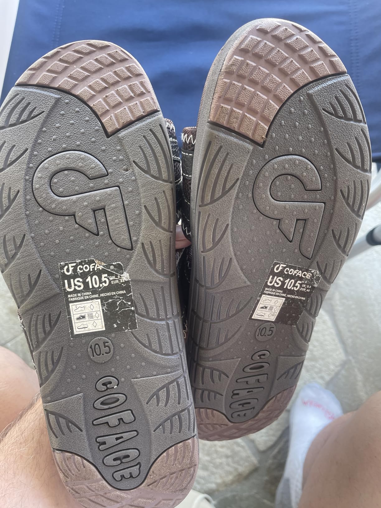 COFACE Mens Sport Recovery Sandals Plantar Fasciitis Soft Cushion Lightweight Orthotic Slides for Men customer photo 2