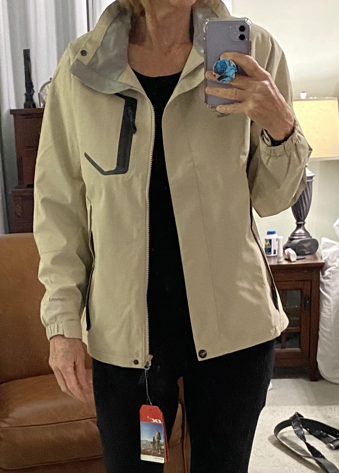 DC Diamond Candy Women's Lightweight Waterproof Hooded Rain Jacket customer photo 2