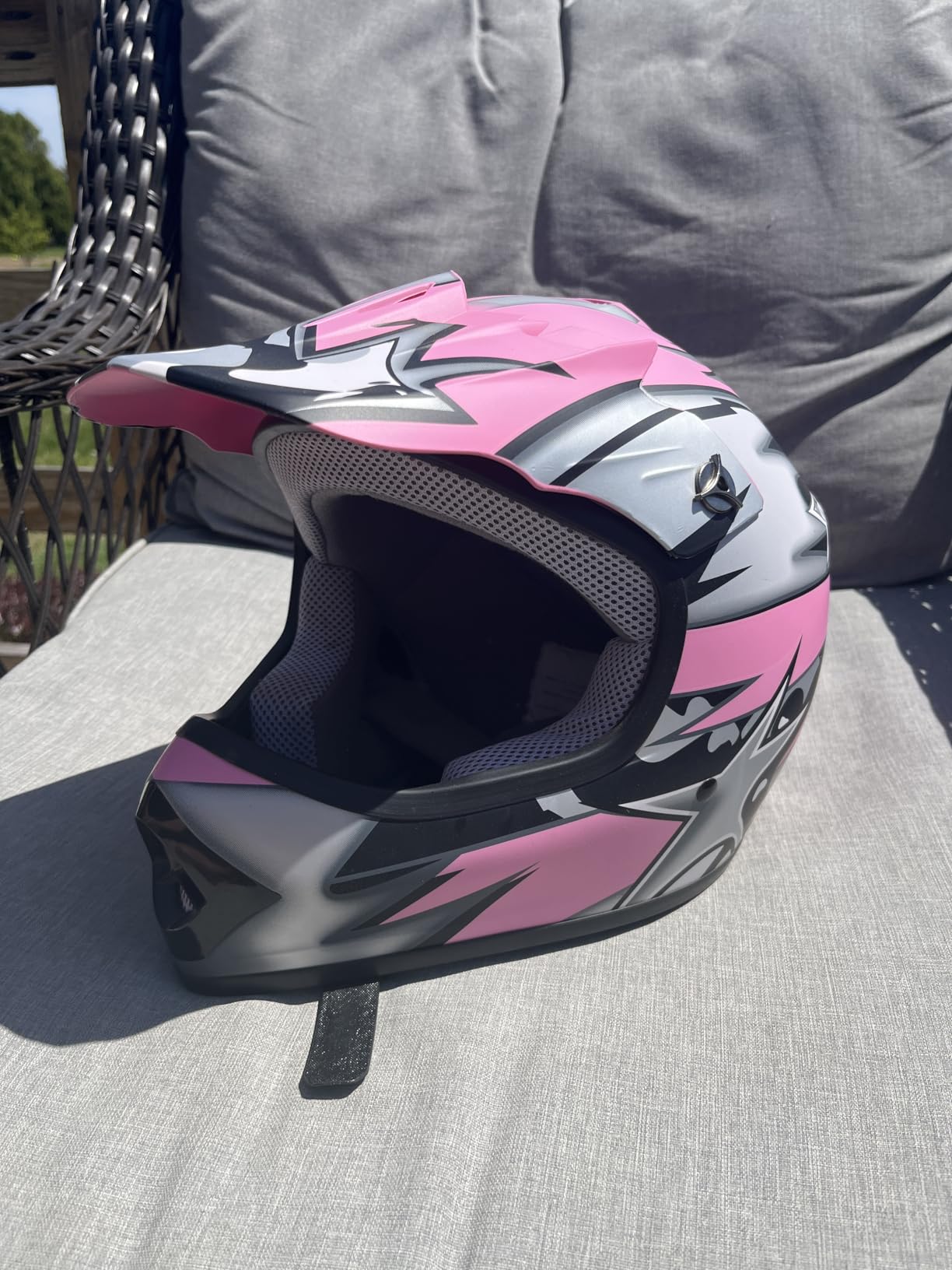 WOW Youth Kids Motocross BMX MX ATV Dirt Bike Moutain Helmet Storm Black customer photo 1