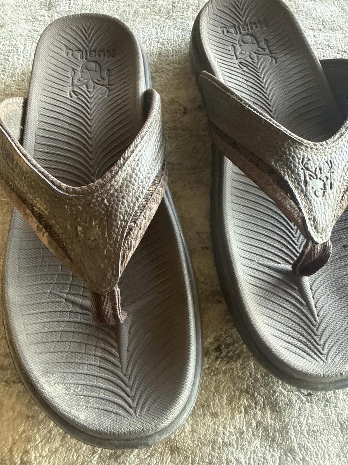 Mens Sport Flip Flops Orthotic Thong Sandals With Arch Support customer photo 1