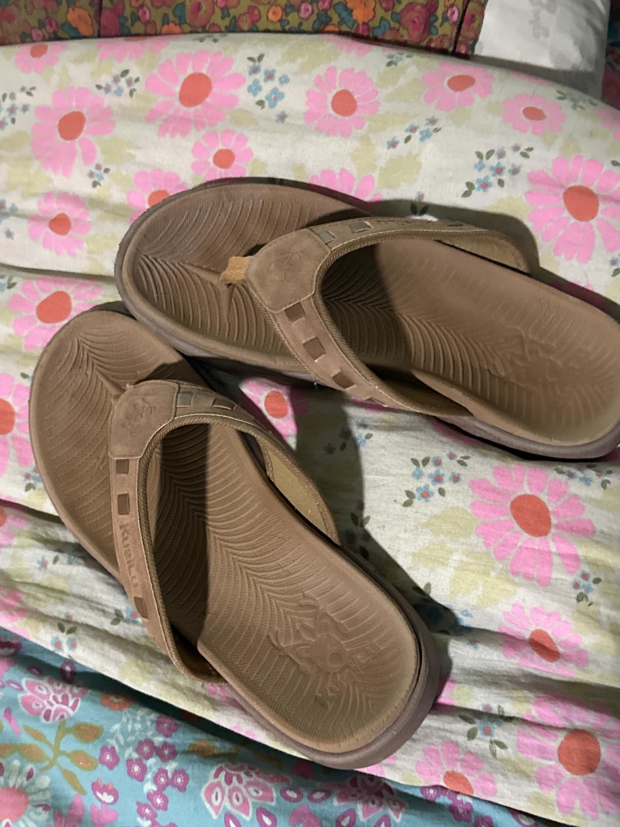 KuaiLu Mens Sport Flip Flops Orthotic Thong Sandals With Arch Support customer photo 2