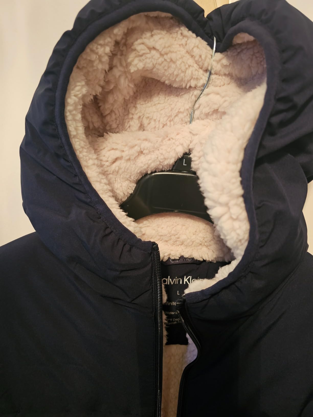 Calvin Klein Men's Lightweight Packable Down Jacket With Sherpa Lining customer photo 2