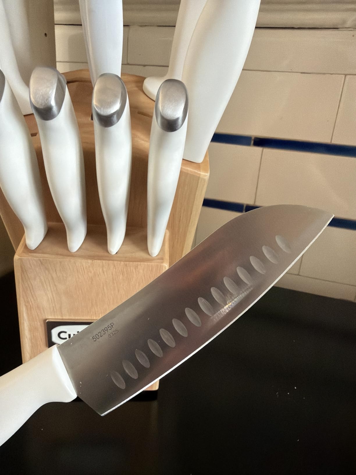Cuisinart Block Knife Set, 12pc Cutlery Knife Set with Steel Blades for Precise Cutting, Lightweight, Stainless Steel, Durable & Dishwasher Safe, C77SSW-12P customer photo 1