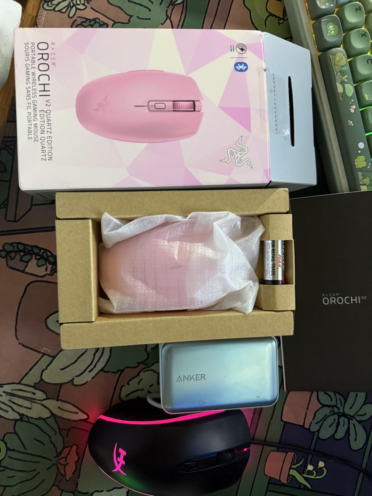 Razer Orochi V2 Wireless Gaming Mouse, 950 Hr Battery, 60g, White customer photo 1
