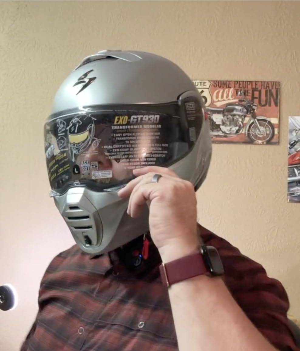 ScorpionEXO GT930 Modular Open Full Face Transformer Motorcycle Helmet customer photo 2