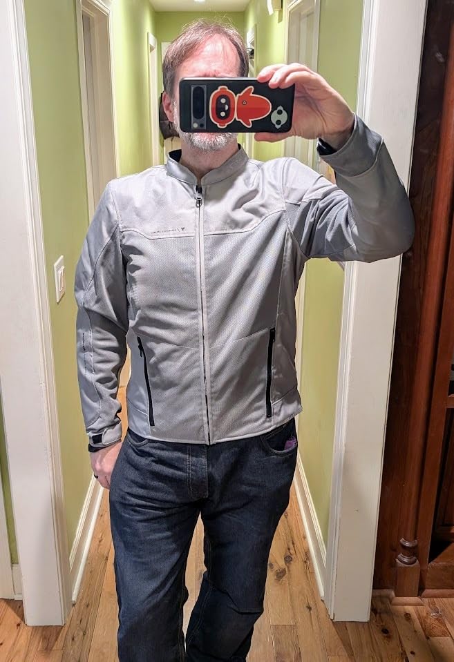 SHIMA OPENAIR Motorbike Jacket for Men - Lightweight Breathable Summer Mesh Mens City Biker Jacket customer photo 2