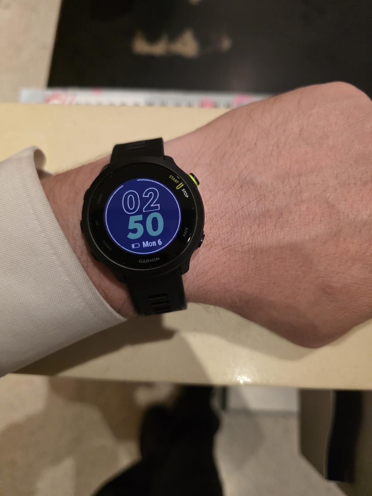 Garmin Forerunner 55, GPS Running Watch with Daily Suggested Workouts, Up to 2 Weeks of Battery Life, Aqua customer photo 2