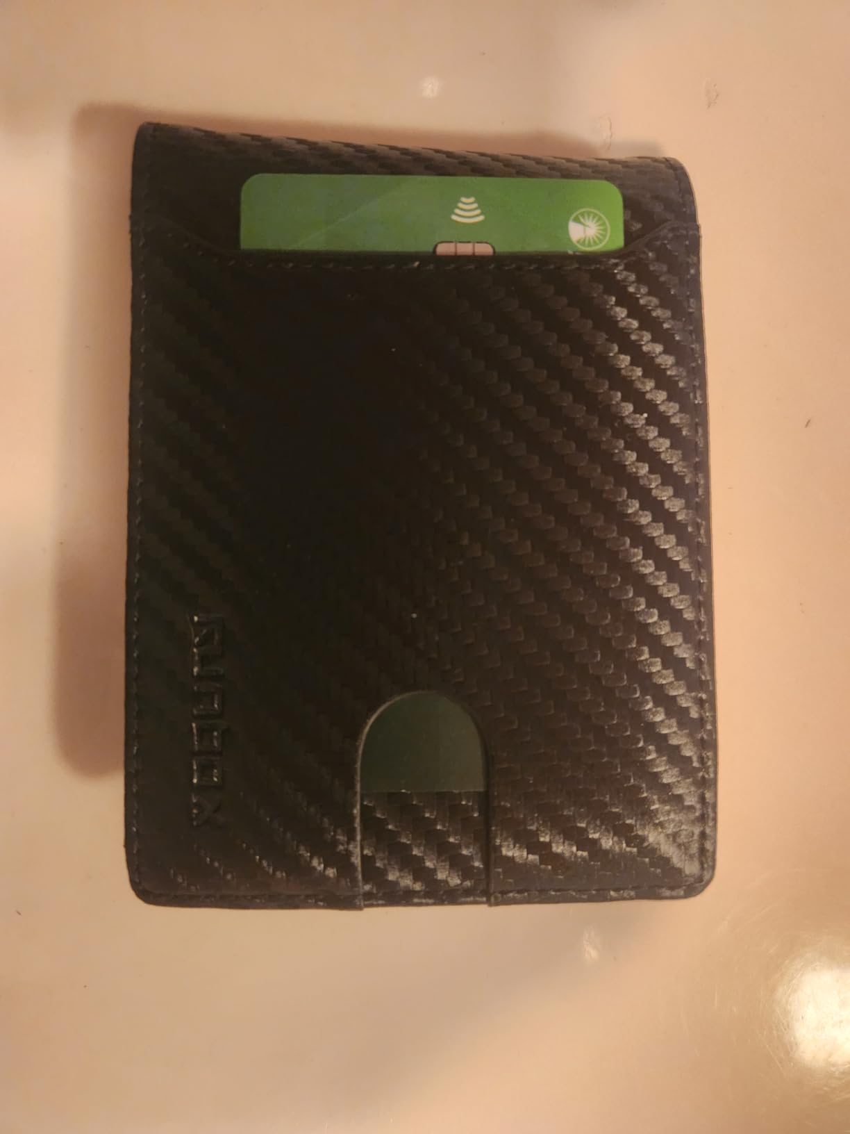 RUNBOX Wallet for Men, Slim Leather Bifold, RFID Blocking Card Holder customer photo 1
