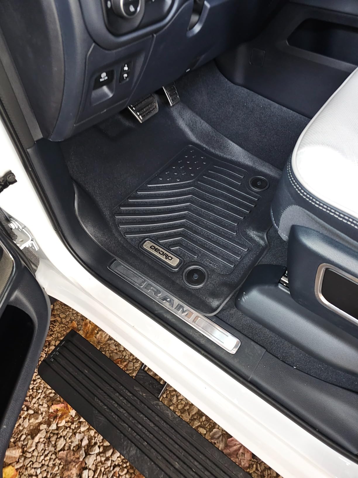 OEDRO Upgraded Floor Mats Fit for Dodge Ram 1500 Quad Cab 2002-2008, Dodge Ram 2500/3500 Quad Cab 2003-2009, All Weather TPE Floor Liners, Car Mats Tailored Fit Truck Accessories, 1st and 2nd Row customer photo 2