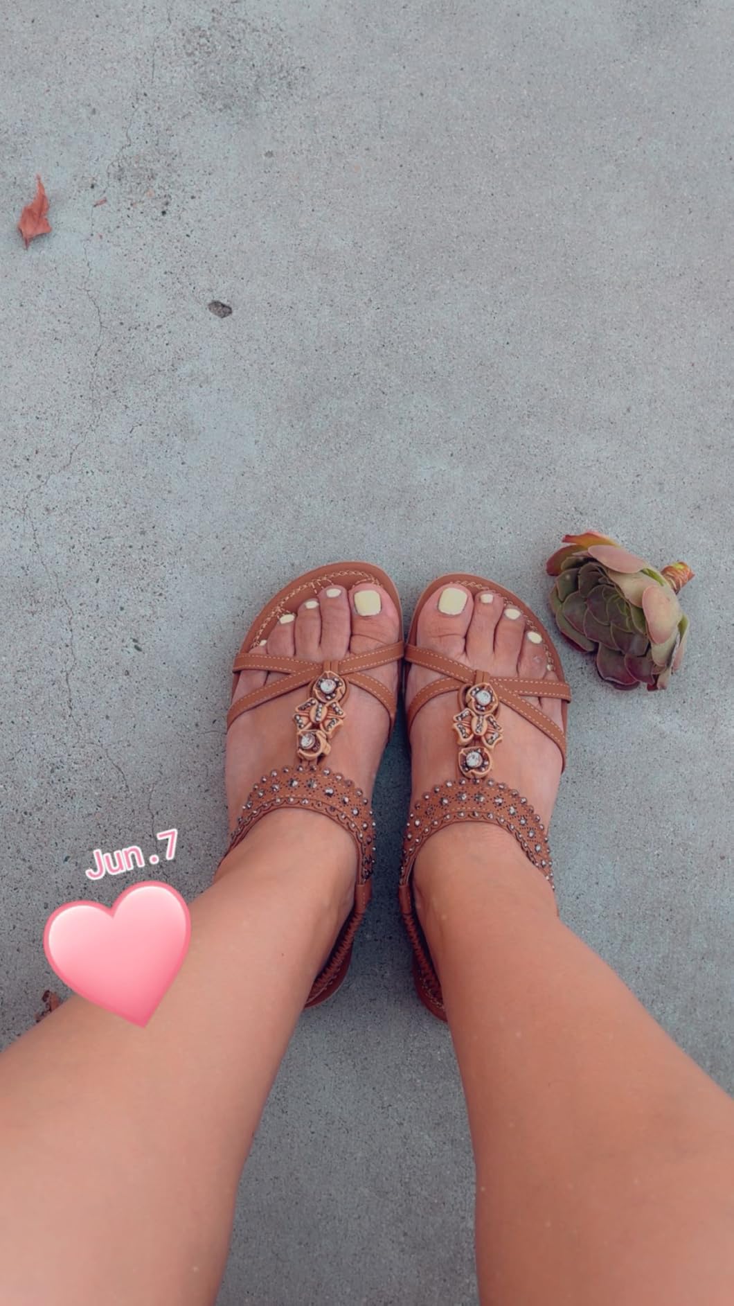 Alicegana Dressy Womens Sandals Summer: Comfortable Jeweled Bohemian Flats Sandals Women for Vacation & Wedding - Casual Walking Woman Shoes with Elastic Ankle Strap customer photo 1