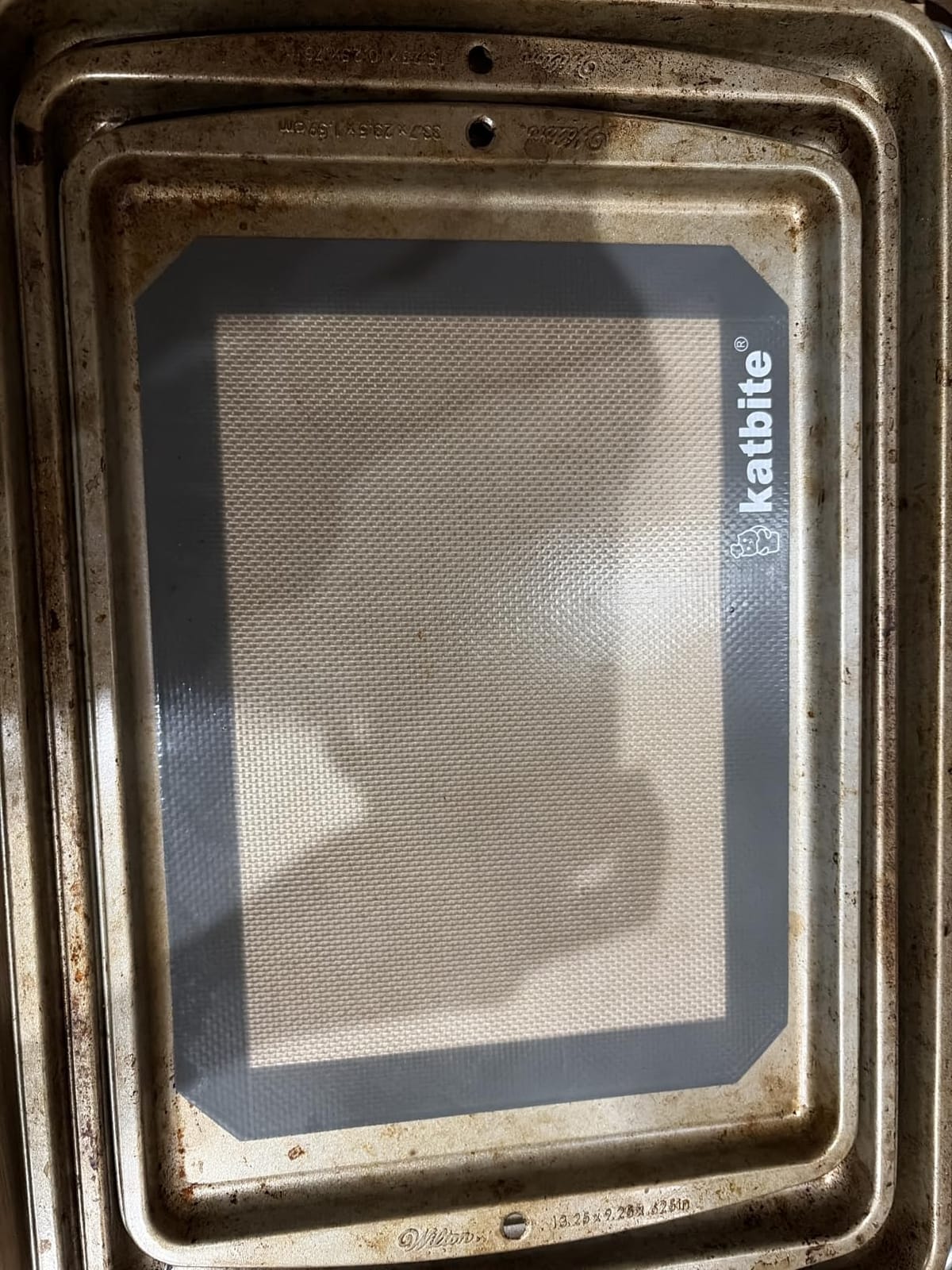 Katbite Silicone Baking Mat Set of 3 Grey customer photo 2