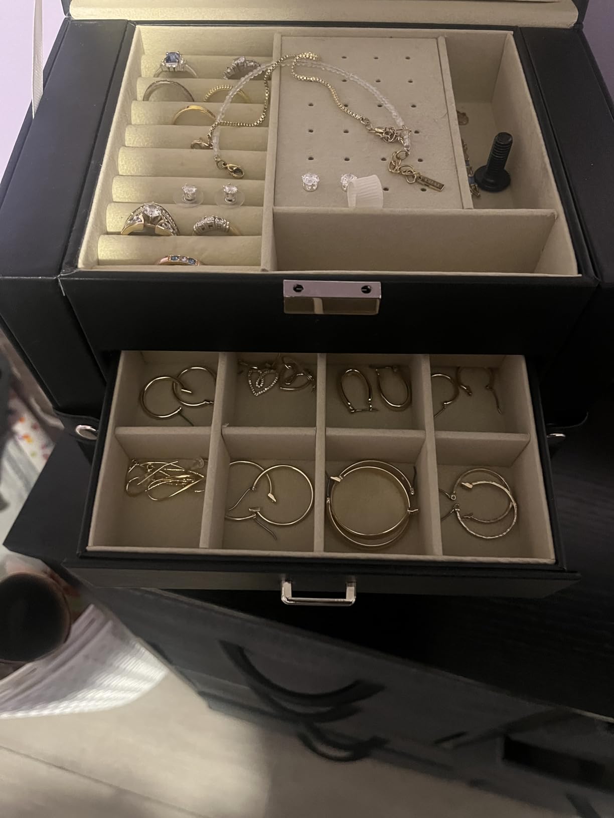Frebeauty 6-Layer Jewelry Box for Women,Large Jewelry Organizer with Drawer customer photo 1