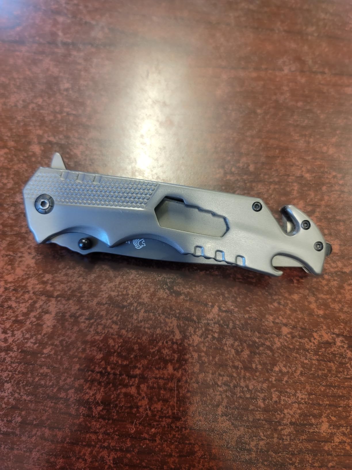 NedFoss FA48 Pocket Knife for Men, 5-in-1 Black Tactical Knife Frame-Lock | Utility Knife with Bottle Opener, Glass Breaker, Seatbelt Cutter customer photo 2