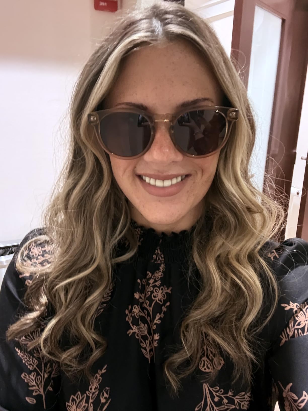 Tate Women's Polarized Sunglasses, Retro Round Frame, UV400 customer photo 1