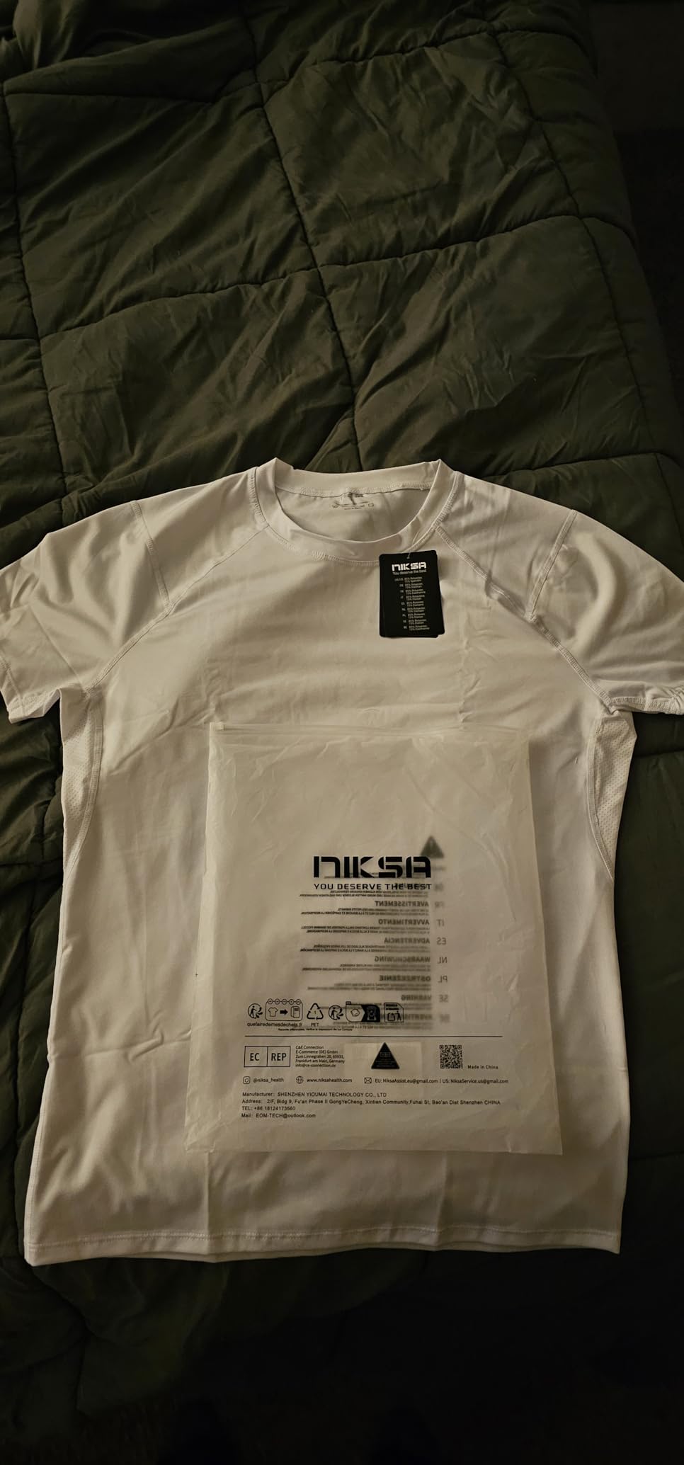 Niksa Men's Compression Shirts 3/5 Pack,Short Sleeve Athletic Compression Tops Cool Dry Workout T Shirt customer photo 1