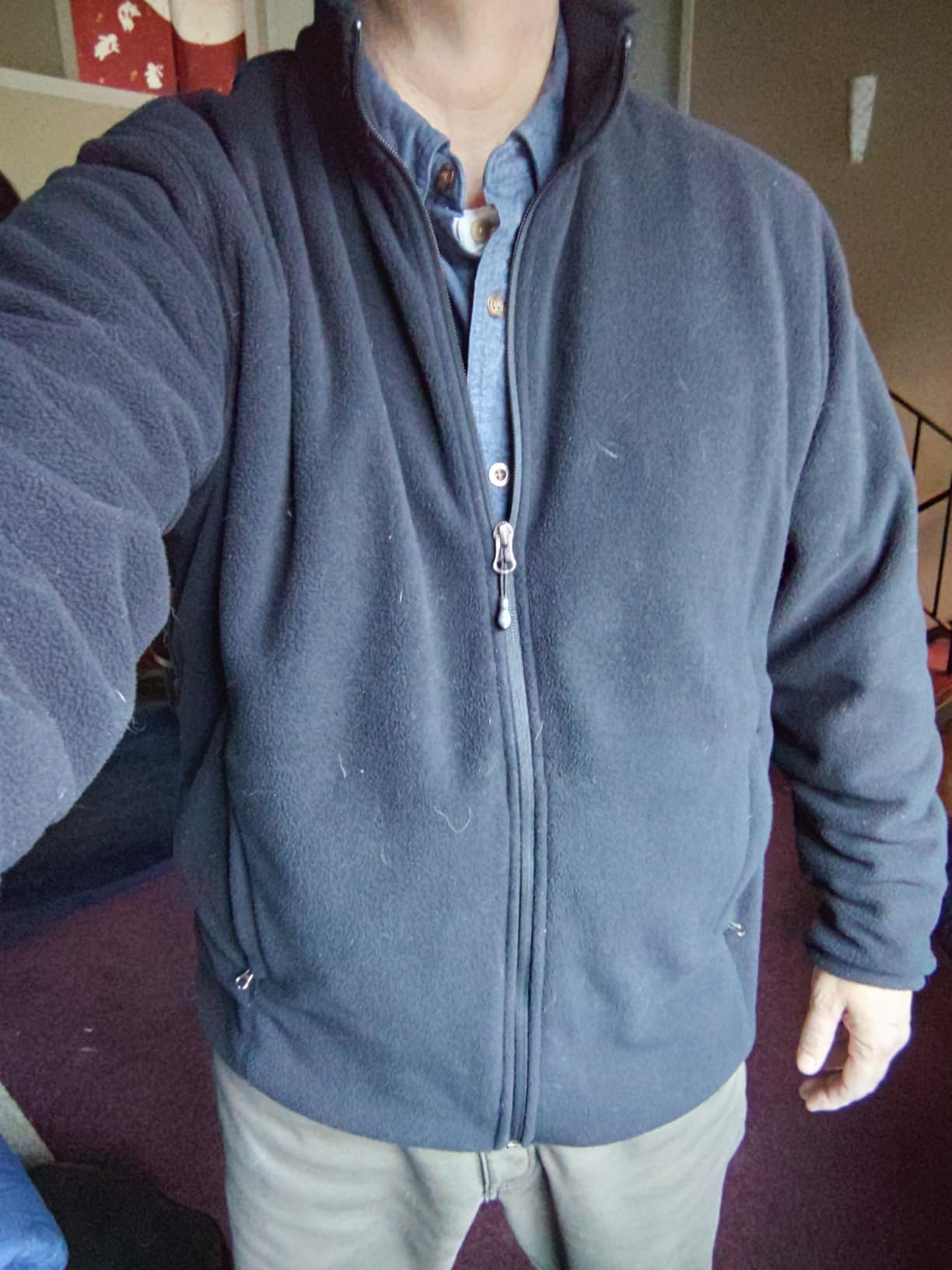 Amazon Essentials Men's Full-Zip Polar Fleece Jacket with Zippered Pockets for Cold Outdoor Weather customer photo 1